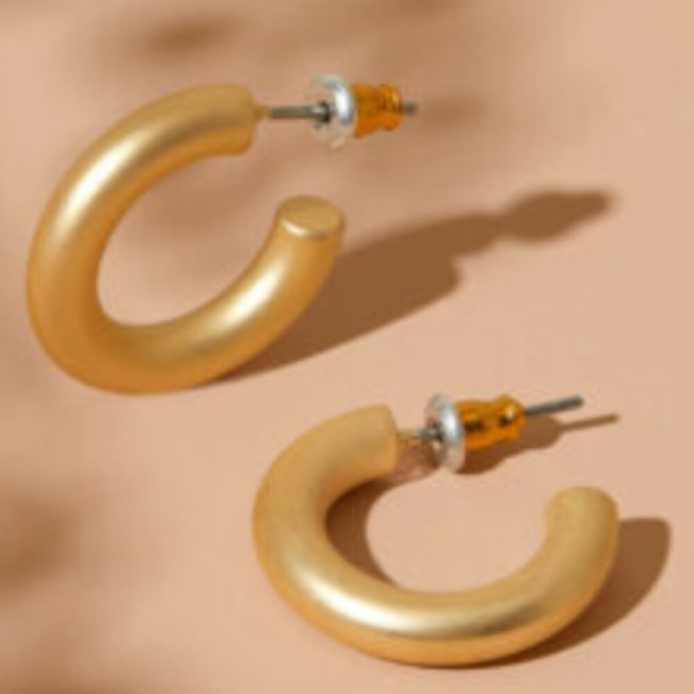 Sanctuary Project Thick Gold Hoops